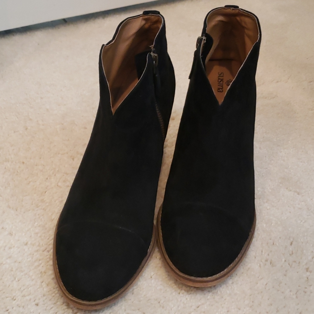 Susina- Ankle Boots- Black Suede - Picture 2 of 7